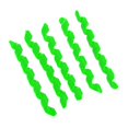 thumbnail image 1 of jinwen 5Pcs Bike Cable Spiral Sleeves Housing Brake/ Line Pipe Wrap Frame Guard - Green, 1 of 7