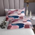 thumbnail image 3 of Erosebridal Modern Minimalism Coverlet Set King, Abstract Geometric Bedding Set, Pink Camo Bed Set, Breathable Bedroom Decorative, 3pcs, 3 of 5