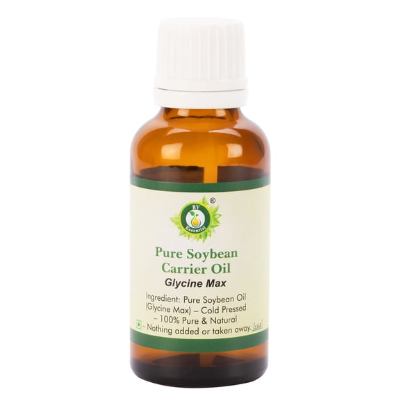 Soybean Oil Glycine Max For Skin For Hair For Cooking For Face Soyabean Oil Pure Soybean Oil Pure Natural Cold Pressed 10ml 0.338oz By R V Essential