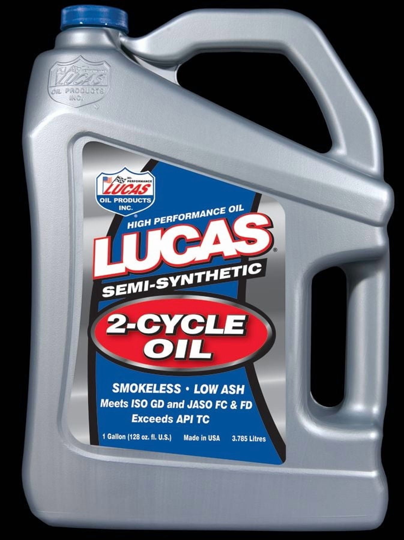 Lucas Oil 10115 Semi-Synthetic 2-Cycle High Temp Racing Oil - Case of 4