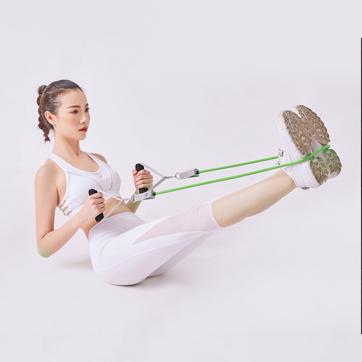 OULII 3pcs Chest Expander Rubber Resistance Tube Bands for Exercise Outdoor Sports