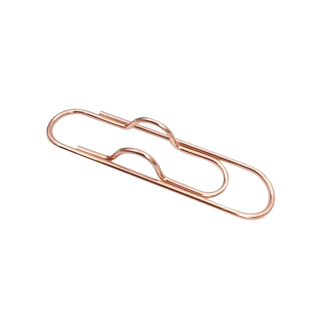 Metal Pen Clips,Paperclip Pen Holders for Notebooks and Papers,Multifunctional Pen Clips,Portable Metal Paper Clips,Pen Holder Clip for Notebook,Books,Planner,Journals,Clipboard,Rose Gold 1PCS