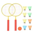 thumbnail image 1 of 1 Set of Kids Badminton Rackets Kids Badminton Training Tool Parent-Child Interactive Rackets Watermelon Red, 1 of 7