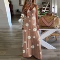 thumbnail image 2 of Robe d'Été pour Femmes Aguichant Mode pour Femmes Vacances Été Sans Manches Imprimée Col en V Aguichant Décontractée Longue Robe Maxi Robe d'Été pour Femmes Maxi Été Longue Robe pour Femmes, 2 of 7