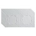 thumbnail image 1 of Fasade Art Deco Decorative Vinyl Ceiling Panel 2ft x 4ft 5 Pack Gloss White, 1 of 5