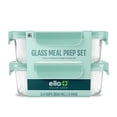 thumbnail image 1 of Ello Color Lock 3.4 Cup 2 Pack Glass Meal Prep Containers with Locking Lids, 1 of 4