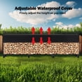 thumbnail image 4 of Edtara Outdoor and Indoor Firewood Holder, Covered Log Storage Rack for Patio or Fireplace Areas, 4 of 6
