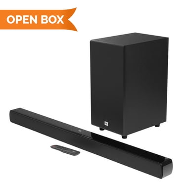 Boîte Ouverte - JBL Cinéma SB190 Barre de Son 2.1 Canaux avec Dolby Atmos Virtuel et Caisson de Basses Sans Fil 6,5 Pouces