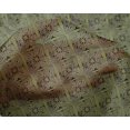 thumbnail image 4 of oneOone Silk Tabby Fabric Swirl & Floral Block Print Sewing Fabric BTY 42 Inch Wide, 4 of 4