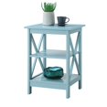 thumbnail image 1 of Convenience Concepts Table d'Appoint Carrée Oxford, Fini Bois Vert Écume de Mer, 1 of 9