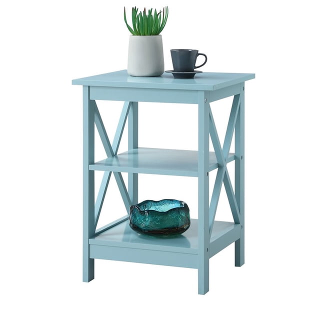 Convenience Concepts Table d'Appoint Carrée Oxford, Fini Bois Vert Écume de Mer