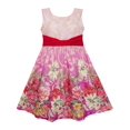 thumbnail image 1 of Robe Fille Sans Manches Imprimé Fleur Jardin Rouge 4 Ans, 1 of 4