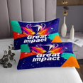 thumbnail image 3 of Trophy Bedspread Set Cup Coverlet Set,European Sport Quilt Set Queen,Rainbow Galaxy Quilted Competitive Game Room Decor, 3 of 3