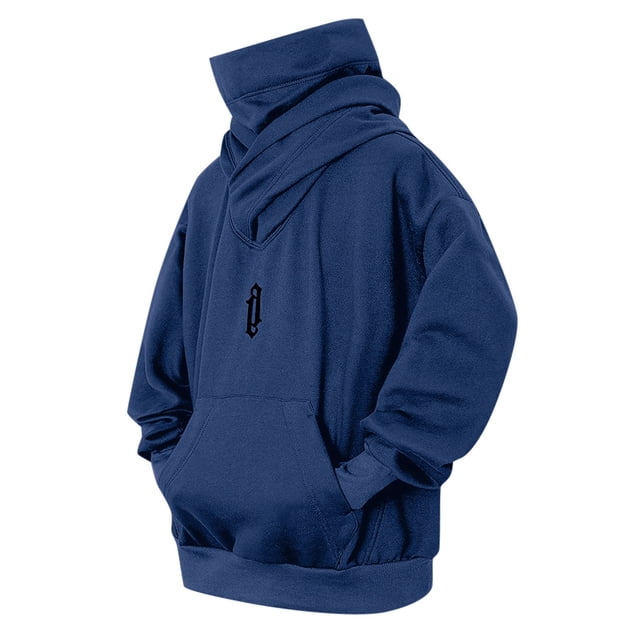 Styesk Chandails pour Hommes Chandail à Capuchon Ample Décontracté Uni avec Poche