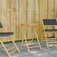 thumbnail image 1 of vidaXL Folding Garden Table Ø55x75 cm Bamboo, 1 of 5