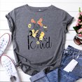 thumbnail image 3 of T-Shirts à Manches Courtes pour Femmes T-Shirts Décontractés pour Femmes à Imprimé Graphique Floral T-Shirt à Manches Courtes pour Enseignante Hauts T-Shirts pour Femmes Décontractés, 3 of 4
