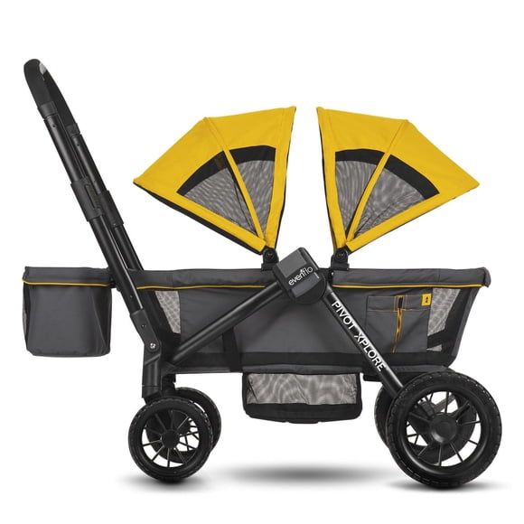 Evenflo Pivot Explore All-Terrain Stroller Wagon (6-60 Months - Max 55 lbs Per Side)