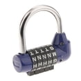 thumbnail image 1 of Xuanheng 5 Letters Code Padlock Combination Lock Luggage Suitcase Safe Lockers Blue, 1 of 7