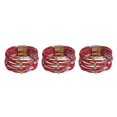 thumbnail image 4 of yingyy Bracelet Multi-layers Magnetic Buckle Leather Multi-colored Leopard Print Bangle Party Decoration Wristband Jewelry Sante Red 3Set, 4 of 6