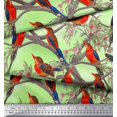 thumbnail image 3 of Soimoi Rayon Fabric Boy,Surfboard And Beach Bird Print Sewing Fabric Yard 56 Inch Wide, 3 of 3