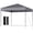 Grey, variant on Costway 10 X 10 FT Pop up Canopy Tent with Portable Carrying Bag 8 Stakes 4 Wind Ropes