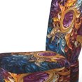 thumbnail image 4 of Designart "VORTEX Kaleidoscope I" Gold Abstract Upholstered Accent Chair - Modern Arm Chair For Bedroom, 4 of 7