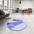 thumbnail image 4 of Ahgly Tapis Rectangulaire Lavable en Machine Intérieur Transitionnel Bleu Ciel, 7 Pieds x 9 Pieds, 4 of 7
