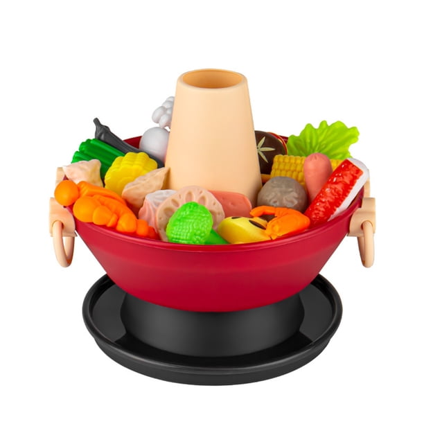 Lot de 75 jouets alimentaires pour enfants - Accessoires de cuisine pour fruits et légumes avec panier de rangement - Mini plats en plastique et couteau - Jouet éducatif pour tout-petits garçons