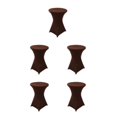 thumbnail image 2 of ZheElen Easy Care Stretch Round Tablecloth Versatile And Environmentally Friendly light brown 5Set, 2 of 6
