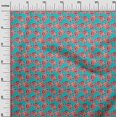 thumbnail image 2 of oneOone Cotton Poplin Fabric Leaves & Floral Block Print Sewing Fabric BTY 42 Inch Wide, 2 of 4