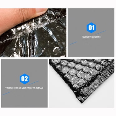 50 Pcs Enveloppes à Bulles Rembourrées Doublées en Poly pour Envoi Auto-Scellant