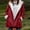 Wine, variant on yardsong Long Fuzzy Duffle Coat Women Sherpa Lined Fleece Thicken Warm Notch Lapel Horn Button Toggle Winter Jacket Brown,XL