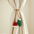 thumbnail image 2 of Décorations de Voiture de Noël Embrasses de Rideaux pour Draperies Faits à la Main Crochet Embrasses de Rideaux, Chapeau de Noël et Bas Accessoires d'Ornement Suspendu pour Rétroviseur Décoration de Voiture Mignonne, 2 of 2