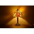 thumbnail image 1 of Tiffany Style Table Lamp Bedside Desk LED Lamp Shades Bedroom Stained-Glass 14.5'' Height Multi-Color, 1 of 4