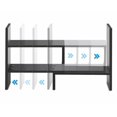 thumbnail image 4 of FITUEYES Desktop Bookshelf Adjustable Countertop Bookcase Office Supplies Wood Desk Organizer Accessories Display Rack Black, 4 of 7