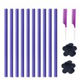 thumbnail image 1 of TFixol Self-Locking Foam Hair Rollers Set with Steel Combs & Clips for Curly Styles, Purple, 1 of 4