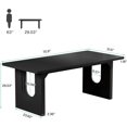 thumbnail image 2 of Tribesigns 70.9" Modern Executive Desk, Wood Large Office Computer Desk for Home Office, Black, 2 of 5