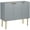 Grey, variant on HOMCOM Accent Cabinet w/ Gold Leg for Living Room Dining Room Hallway Black