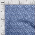 thumbnail image 2 of oneOone Cotton Poplin Medium Blue Fabric Floral Craft Projects Decor Fabric Printed By The Yard 56 Inch Wide, 2 of 4
