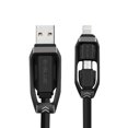 thumbnail image 1 of Apple/Android 2-in-1 USB Cable, Black, 1 of 5