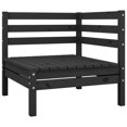 thumbnail image 2 of vidaXL 8 Piece Garden Lounge Set Solid Wood Pine Black, 2 of 3