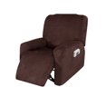 thumbnail image 1 of Amdohai 4 Separate Piece Waterproof Stretch Recliner Sofa Cover Suede Chair, 1 of 7