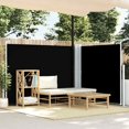 thumbnail image 1 of vidaXL Retractable Side Awning Black 140x1000 cm, 1 of 5