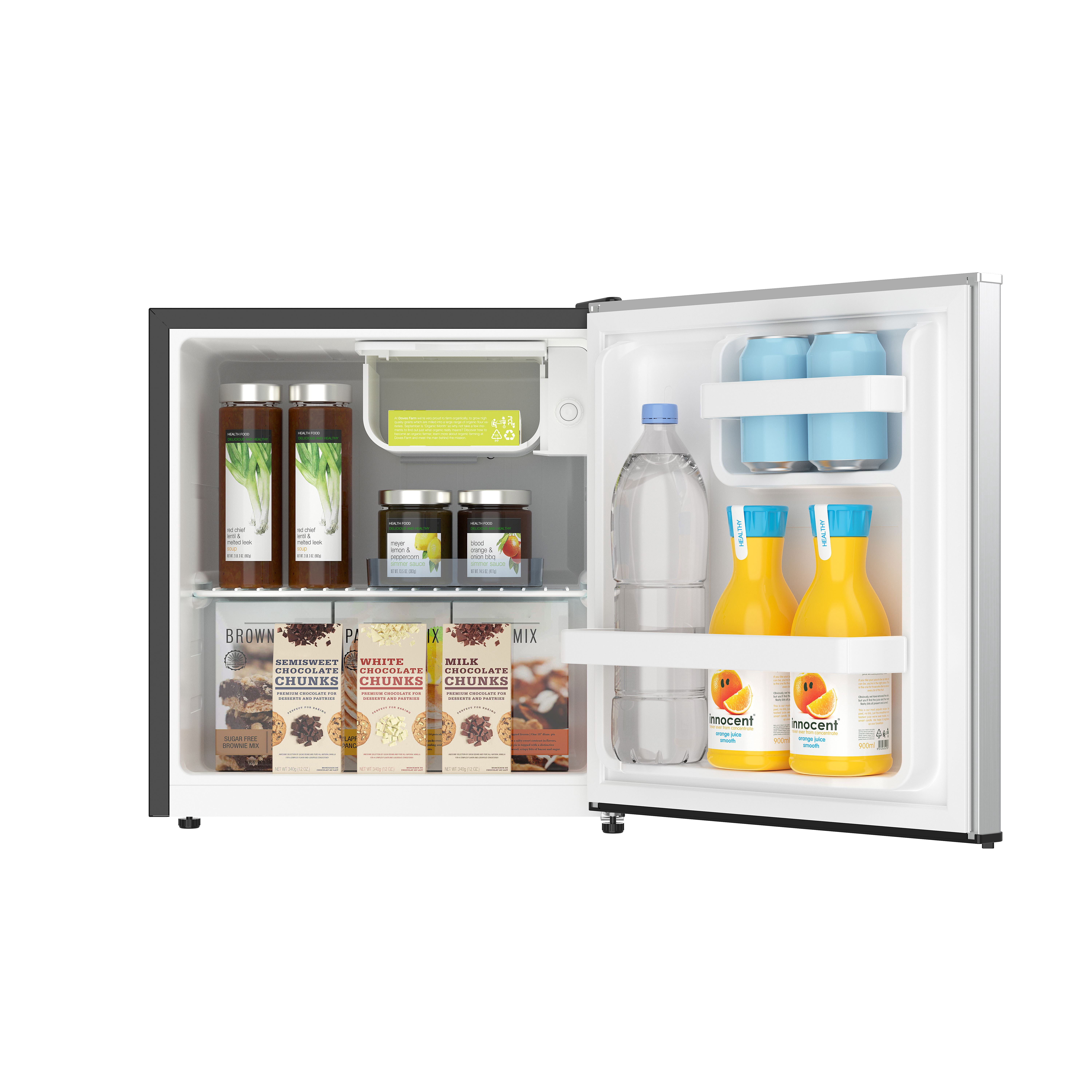 Réfrigérateur compact rétro Frigidaire de 1,6 pi³ avec compartiment congélateur, mini-réfrigérateur platine avec garniture chromée pour chambre, dortoir, bureau, appartement