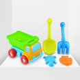 thumbnail image 4 of Kids Beach Toy 5Pcs/Set Kids Beach Truck Shovel Rake Animal Molds Kit Garden Sandpit Pool Toy, 4 of 6