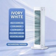 Tyidzon Conditioner 3 Remote Control Desktop Air Fan USB Rechargeable Portable Air Conditioner Fan For Indoor Home Bedroom Office Kitchen