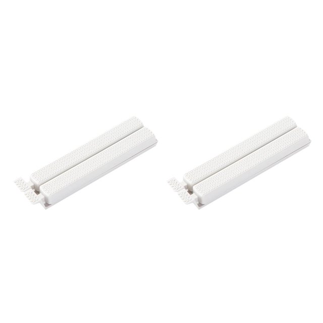 serony 2 Pcs Clip de Scellage Couleur Pure Conservation des Aliments Couleur Pure Pochette à Thé Collation beige L 2Set