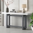 thumbnail image 1 of HMYG 59.1'' Painted Entryway Table with Pine Veneer,Unique Triple Rectangle Design Console Table with Thick Pine Wood Legs,Extra Long Sofa Table Versatile for Hallway,Living Room,Kitchen, 1 of 10