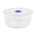 thumbnail image 2 of Boîte Bento Ronde, Contenant Alimentaire en Plastique Transparent, Compatible Réfrigérateur et Micro-Ondes, Conception Empilable, Couvercle Étanche avec Évent, 2 of 5