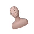 thumbnail image 1 of Practice Training Mannequin Multifunction for extension head model Massage Home Black, 1 of 9